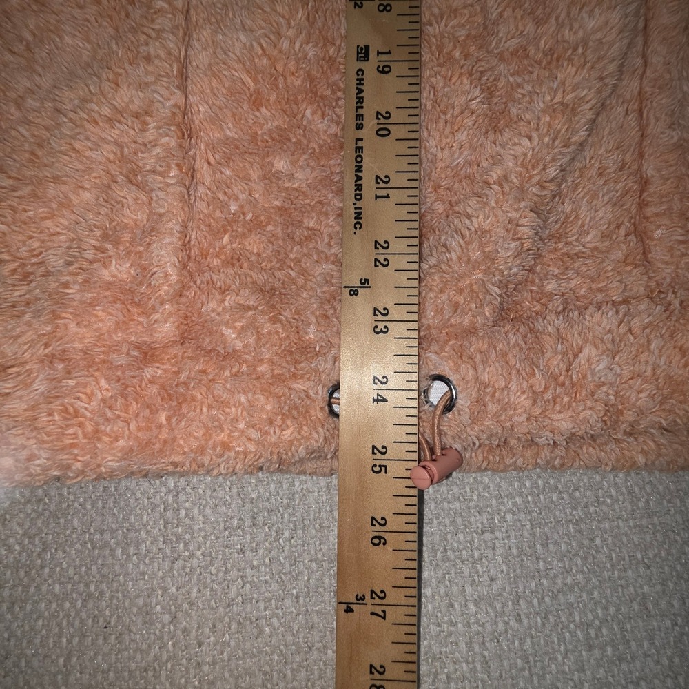 BSP Better Sports Performance Womens Large Peach Sherpa Fleece 1/4 Zip Pullover - Picture 6 of 8